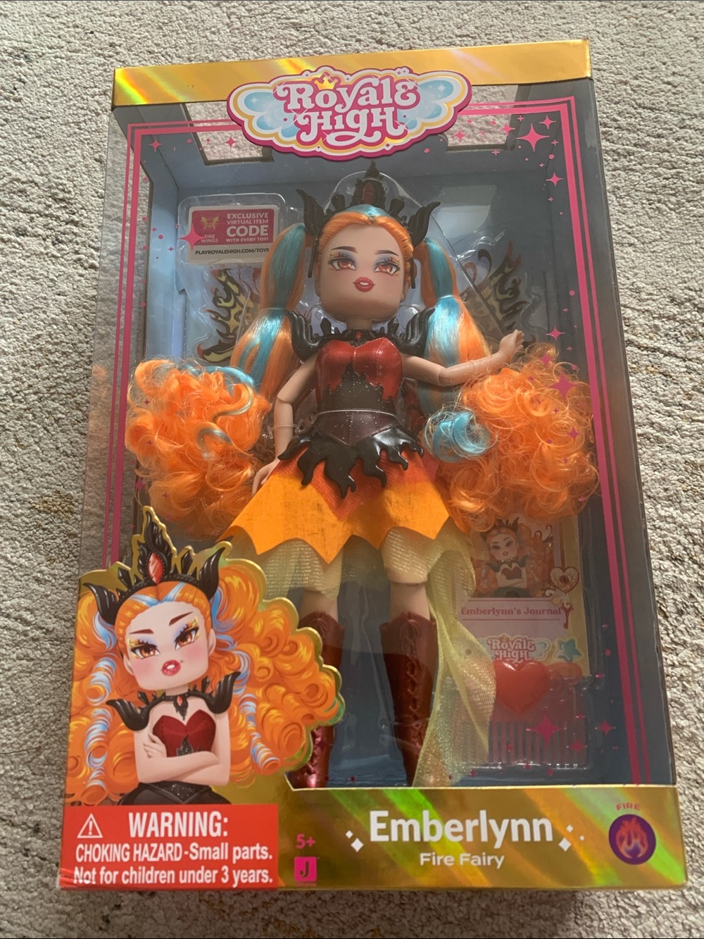 New Royale high Emberlynn Fire Fairy Doll
